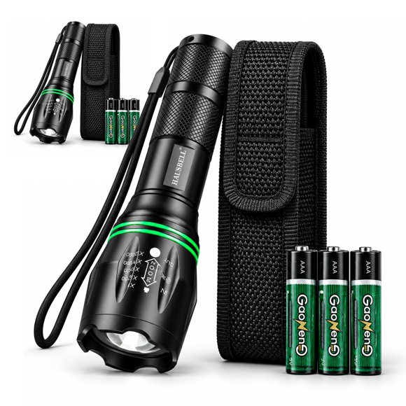 Linterna HAUSBELL 2000 lúmenes 2 unidades LED con zoom