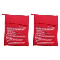 Magideal - Bolsa Microondas Para Patatas Dulces Papas Batatas Reutilizable Hecha De Poliéster Algodón Ayuda A Cocinar Rápido Y Fácil Adecuada Para Cocina Hogar L