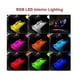 thumbnail image 4 of 4pcs Led Rgb Car Floor Tira Luces Interior Atmósfera Usb, 4 of 4