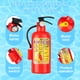 thumbnail image 3 of Extintor de incendios Water Gun CCINEE Mini, 10,8 cm, paquete de 12 unidades para niños, 3 of 7