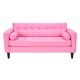 thumbnail image 2 of Living Retro Sofa 3 Cuerpos + 2 Sofá 1 Cuerpo Felpa Rosado, 2 of 6