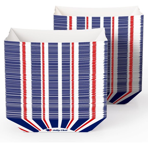 JOLLY CHEF Bandejas de papel para alimentos de 2 lb, paquete de 250