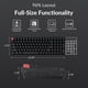 thumbnail image 2 of Teclado mecánico Keychron K4 96% QMK Wireless Blanco, 2 of 8