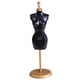 thumbnail image 1 of Soporte de Maniquí para Exhibición de Vestido, Soporte de Ropa, Juguete para Niños, Juguete de Simulación para Casa de Muñecas 1/6, Decoración de Esce negro, 1 of 5