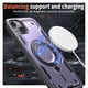 thumbnail image 2 of Para Apple iPhone 15 Plus Funda con Soporte de Anillo en O Magnético Invisible, Funda de Teléfono a Prueba de Golpes, Morado, para iPhone 15 Plus, 2 of 6