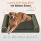 thumbnail image 2 of Cama ortopédica para perros NANUYA, lavable, impermeable, verde oscuro, 2 of 7