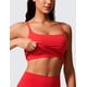 thumbnail image 3 of Sujetador deportivo CRZ YOGA Butterlift para mujer, cuello redondo, color rojo oscuro, 3 of 4