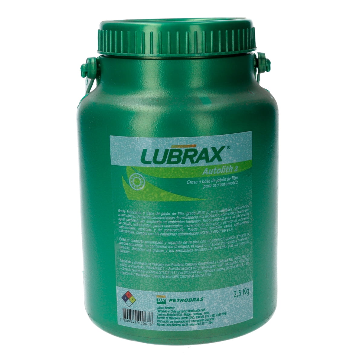 Lubrax - Grasa Multiproposito Roja Litio Autolith-2 2.5 Kg