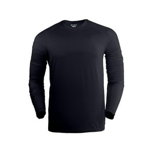 Snix - Polera Fit Infantil Primera Capa Para Futbol Manga Larga Negra Talla 8