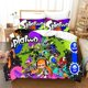 thumbnail image 1 of Splatoon Bedding Set,Duvet Cover Comforter Bed Set Quilt Cover Pillowcase,King Queen Twin Size Boys Girls AdultsBed Sheets, 1 of 5