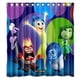 thumbnail image 1 of Cortina de ducha de película Inside Out, juego de cortinas de baño con ganchos, tamaño 60 x 72 pulgadas, 1 of 3