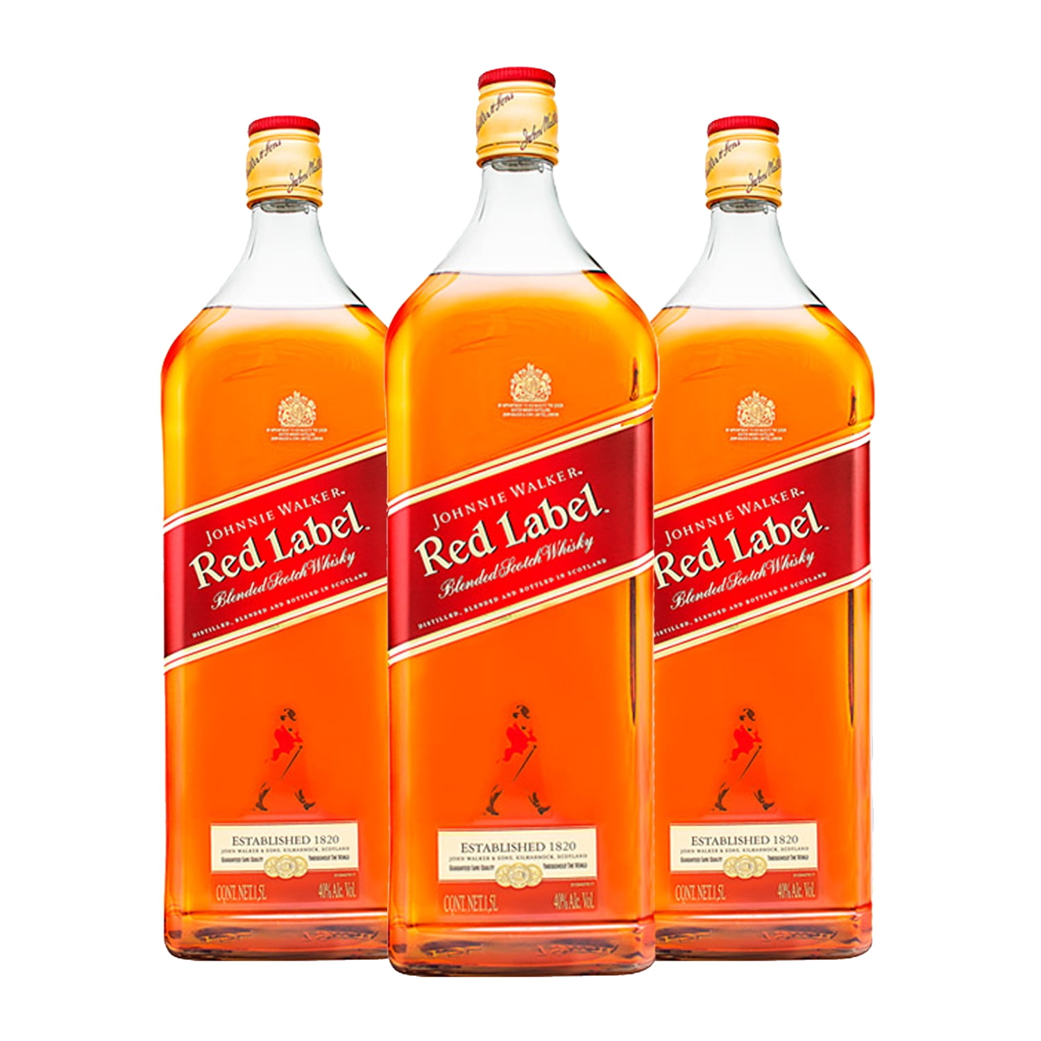 Pack X3 Whisky Etiqueta Roja 1500 Cc