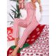 thumbnail image 4 of INSPIRE CHIC Conjunto de Pijamas a Juego para la Familia de Navidad a Rayas con Cuello de Solapa y Botones, Manga Larga, con Bolsillo ["Mujeres"] L A Rayas, 4 of 5
