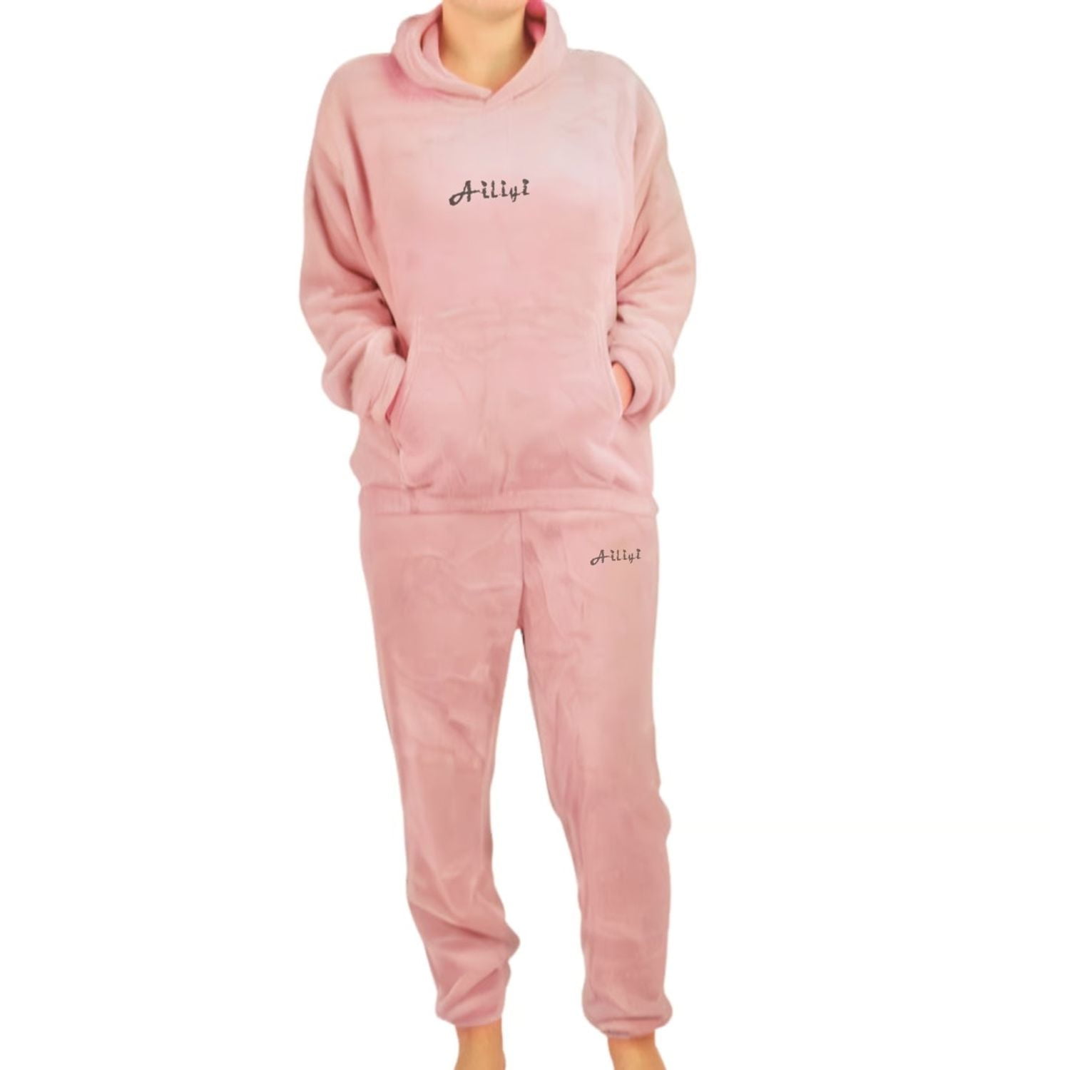 Likeshop - Pijama Mujer Polar Invierno Con Gorro Excelente Calidad 1763