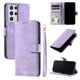 thumbnail image 3 of Funda Cartera para Samsung Galaxy S21 Ultra Tapa con Ranuras, Soporte y Correa Morado, 3 of 5