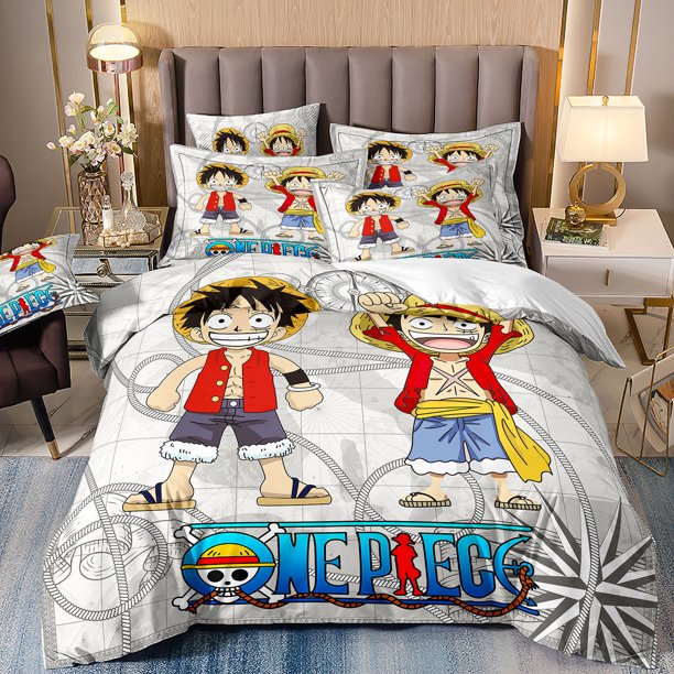 ONE Piece Japan Anime Game Summer Bed Pillowcases Quilt Duvet Cover Set Single Queen King 3D Photo Bedding Set Bed Sheets