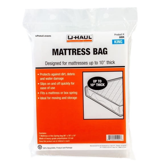 Funda para colchón U-Haul Standard King Moving & Storage, 240 x 200 x 25 cm