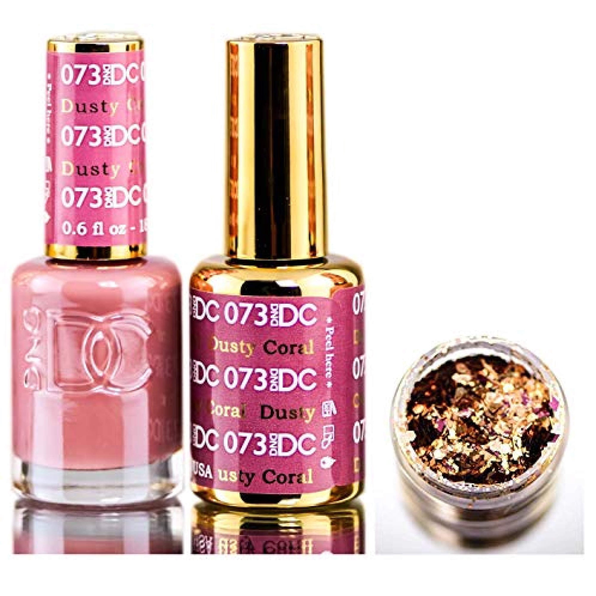 Set De Esmaltes De Uñas Daisy Dnd Dc Purples Gel Polish Con Purpurina