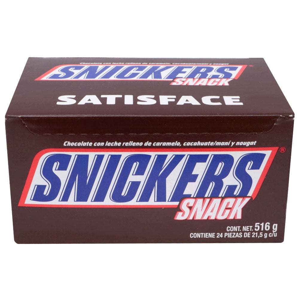 Display Barra Chocolate 21,5gr Snickers