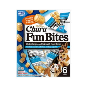 Churu - Dog Fun Bites Perro Pollo Y Queso 6P 132Gr