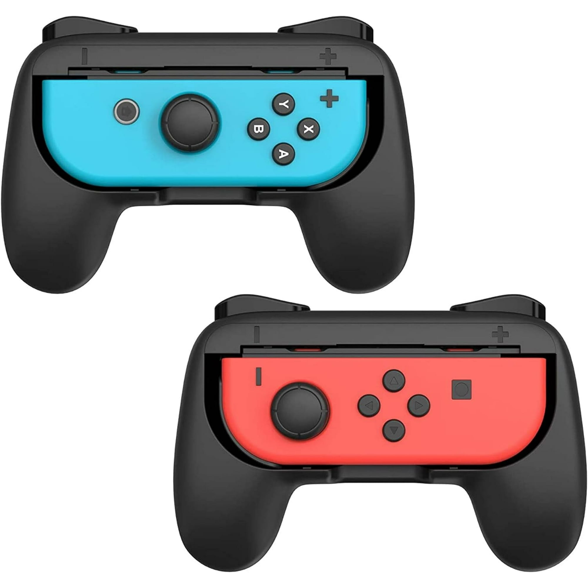Grips Accesorios Aaronmei Para Controlador Joycon Nintendo Switch 2 Pack Negro