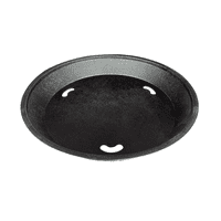 Mova - Canastillo Redondo Polipropileno Negro 22.7Xh3 Cm