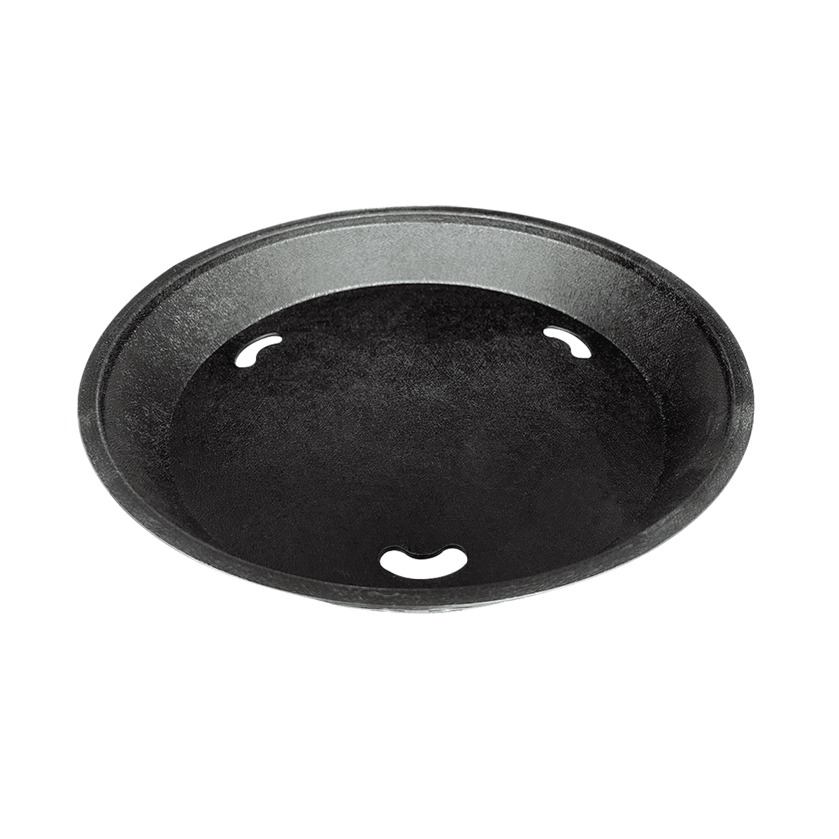 Mova - Canastillo Redondo Polipropileno Negro 22.7xh3 Cm