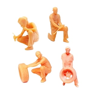 Bothyi - Pintado A Mano 1/64 Figuras De Personas Pintadas Motociclista Proyectos De Bricolaje Decoración