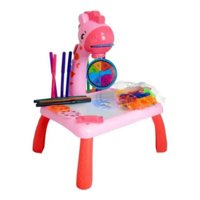 Genérico - Mesa Proyector Dibujo Didactica Y Juego De Tetris Rosado