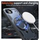 thumbnail image 2 of Para Apple iPhone 17e / 16e Funda con Soporte de Anillo en O Magnético Invisible, Funda de Teléfono a Prueba de Golpes, Azul, para iPhone 17e / 16e, 2 of 6
