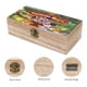 thumbnail image 3 of Las Aventuras de los Osos Gummi Caja Organizadora de Madera Rústica - Caja Decorativa Multifuncional para Escritorio, Hogar, Oficina, Joyas y Manualidades, 3 of 6