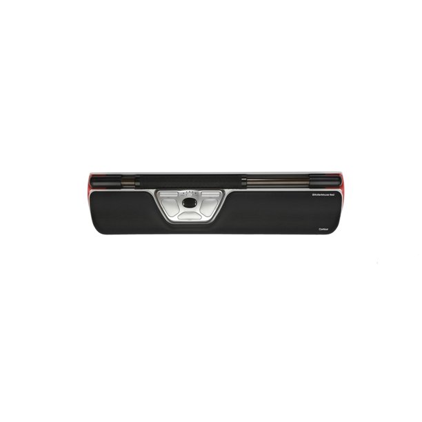 Espuma viscoelástica RollerMouse roja con diseño ergonómico del contorno del ratón