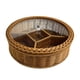 thumbnail image 1 of Cesta De Almacenamiento Decorativa Con Bandeja Dividida Para Servir Para El Escritorio De Acción De Gracias En Casa., 1 of 5