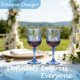 thumbnail image 4 of Vasos para Beber LEYIQU Copas de Vino de Plástico 17x7 cm Azul, 4 of 7