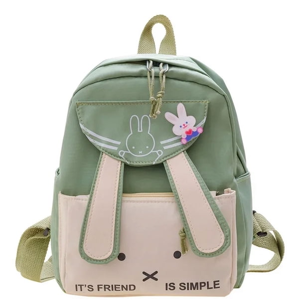 Children's school bags. Rabbit ears backpacks, printed men's and women's backpacks