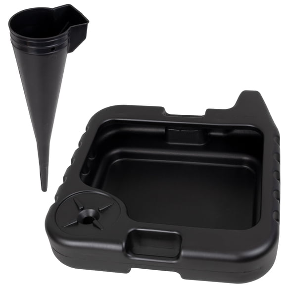Bandeja de desagüe de aceite Scepter AMKIT01, 14,7 L, con boquilla y embudo