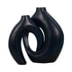 thumbnail image 1 of Jarrón Geométrico De Estética Nórdica, Minimalista, Para Comedor, Escritorio, Dormitorio, Color Negro, 1 of 5