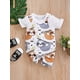 thumbnail image 4 of Summer Cute Sloth Allover Print Round Neck Baby Bodysuit For Your Lovely Baby Boy!, 4 of 5