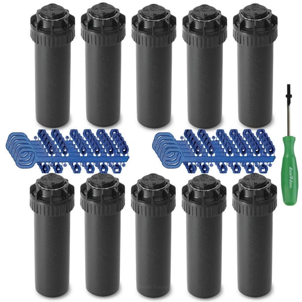Cabezal de Aspersor Rotativo Rain Bird 5004 PC, Rociado de 7.5-15 m, Paquete de 10