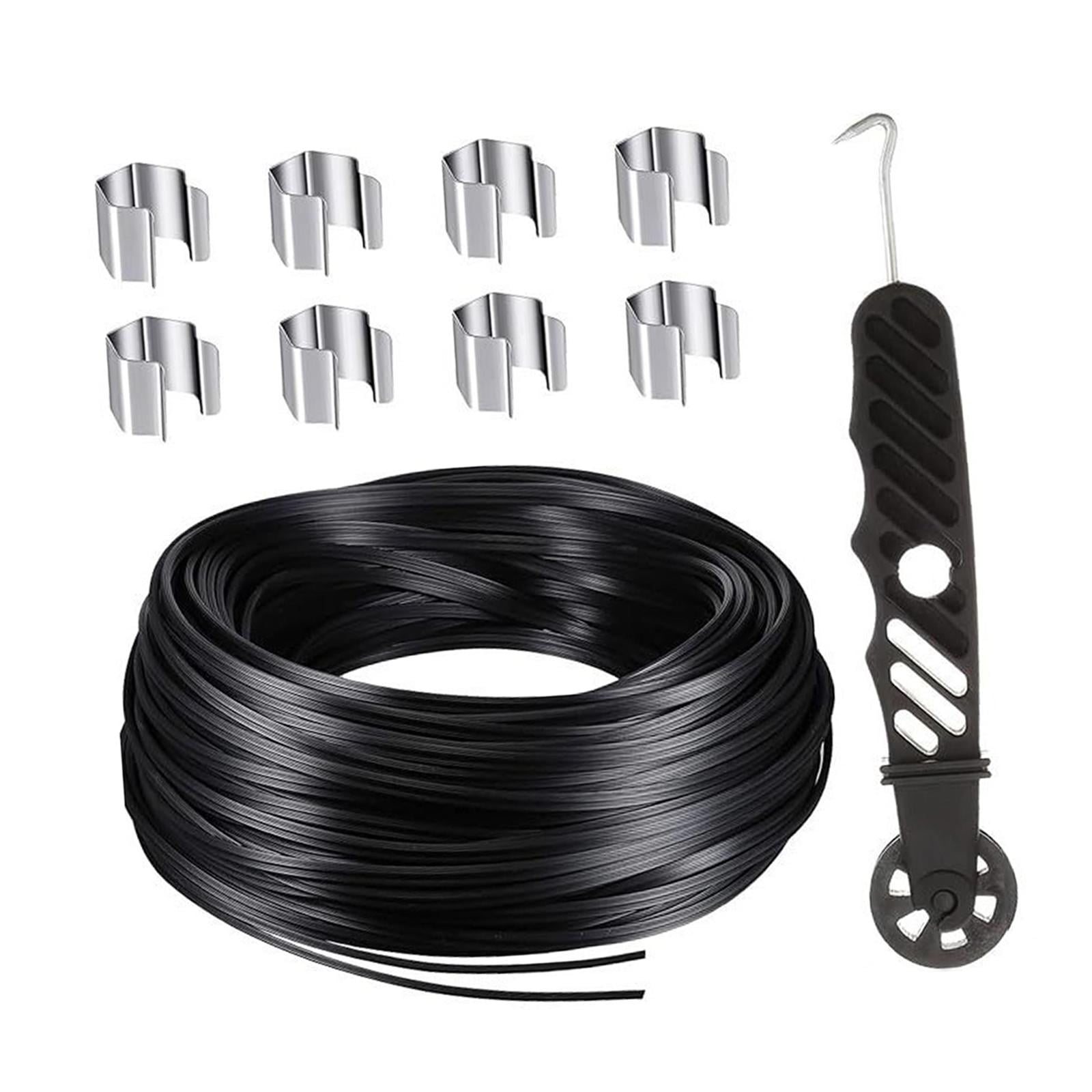 Magideal - Kit De Reparación De Pantalla De Repuesto, 8 Clips, Suministros, Herramientas De Instalación De 49,21 Pies, Estrías De Retención Para Profesionales De