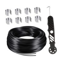 Magideal - Kit De Reparación De Pantalla De Repuesto, 8 Clips, Suministros, Herramientas De Instalación De 49,21 Pies, Estrías De Retención Para Profesionales De