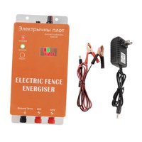 Ioensy - Energizador De Cerca Eléctrica De 5 Km, Cargador Para Cerca De Ganado, Para Jardín, Aves De Corral Y Césped.