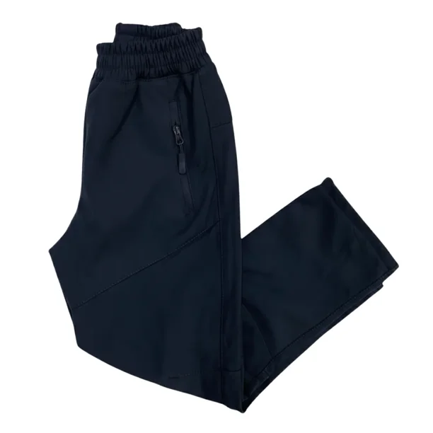 Pantalon Softshell Cintura Elástica Para Niños Con Micropolar Senderismo