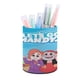 thumbnail image 1 of ¡Vamos, Mandy!-theme Cylinder Pen Holder Pencil Organizer with Flannel Lining PVC Leather Material Cardboard Base for study work 10*8CM, 1 of 6