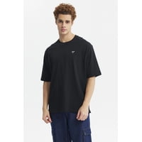 Fashionspark - Polera Hombre Label Pecho Negro