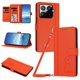 thumbnail image 1 of Funda Cartera Trébol para Xiaomi 15T Pro con Ranuras Tarjetas y Carga Inalámbrica Naranja, 1 of 6