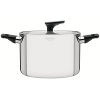 Olla Alta Grano Baquelite De Acero Inoxidable Con Cuerpo Triple, Tapa Y Asas De Baquelita De 24 Cm Y 7,7L Tramontina