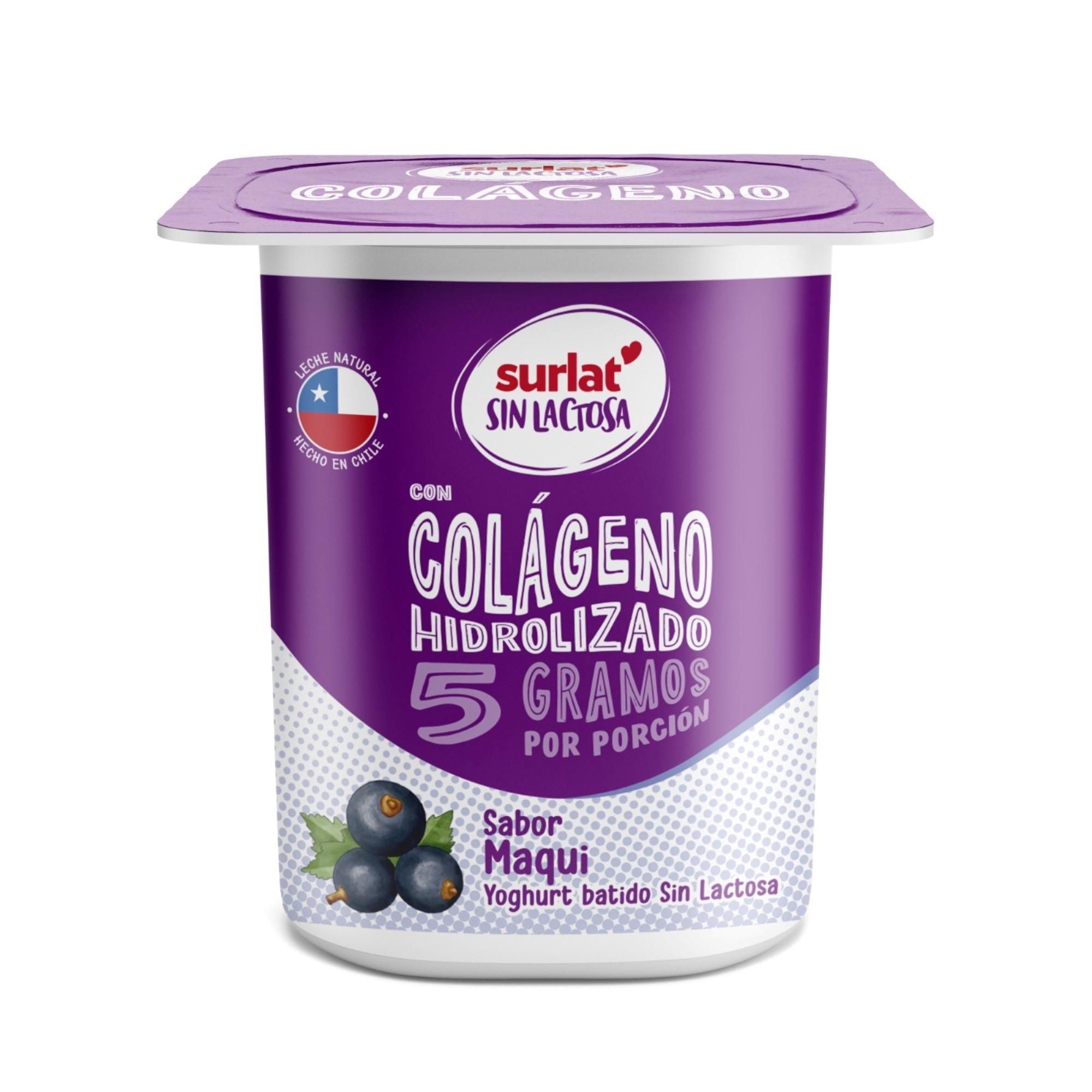 Yoghurt Batido Colageno Sin Lactosa Maqui 125 g Surlat
