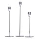 thumbnail image 1 of Pack 3 Porta Vela Candelabro Set 3 Candelabros Plateado Plateado, 1 of 2