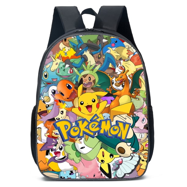 Kawaii Pokemon Backpack Pikachu Student School Bag Pencil Case Children's Gifts Cartoon Sports Backpack SchoolBag Mochila